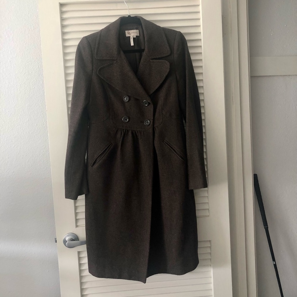 Bcbgeneration Brown Double Breasted Winter Coat - image 1